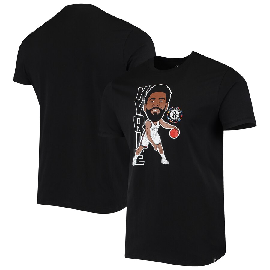 Men 2020 NBA #47 Kyrie Irving Brooklyn Nets Black Bobblehead Player TShirt